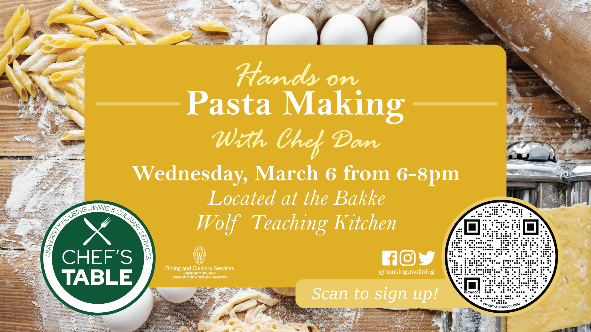 Chef's Table: Hands on Pasta Making