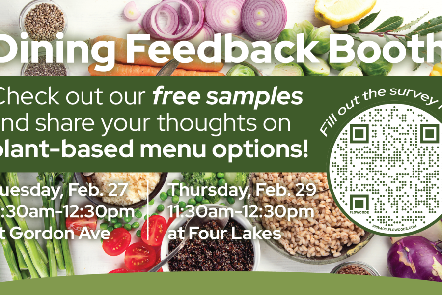 Vegan Feedback Booth sign