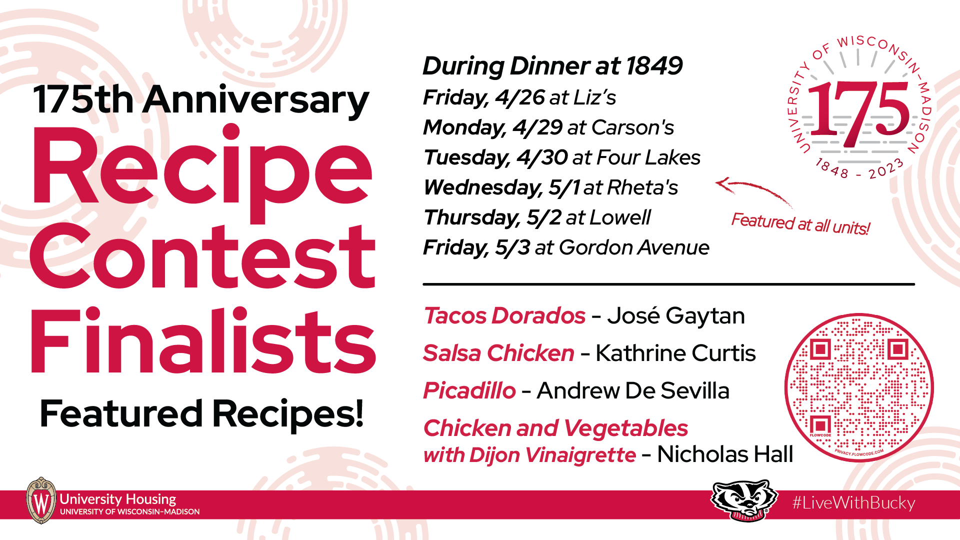Recipe Contest - Menu Feature