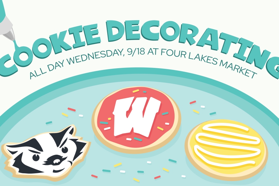 Decorated image with text saying "Cookie Decorating" and other information included in the event web page.
