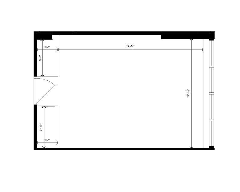 Bradley Double room dimensions