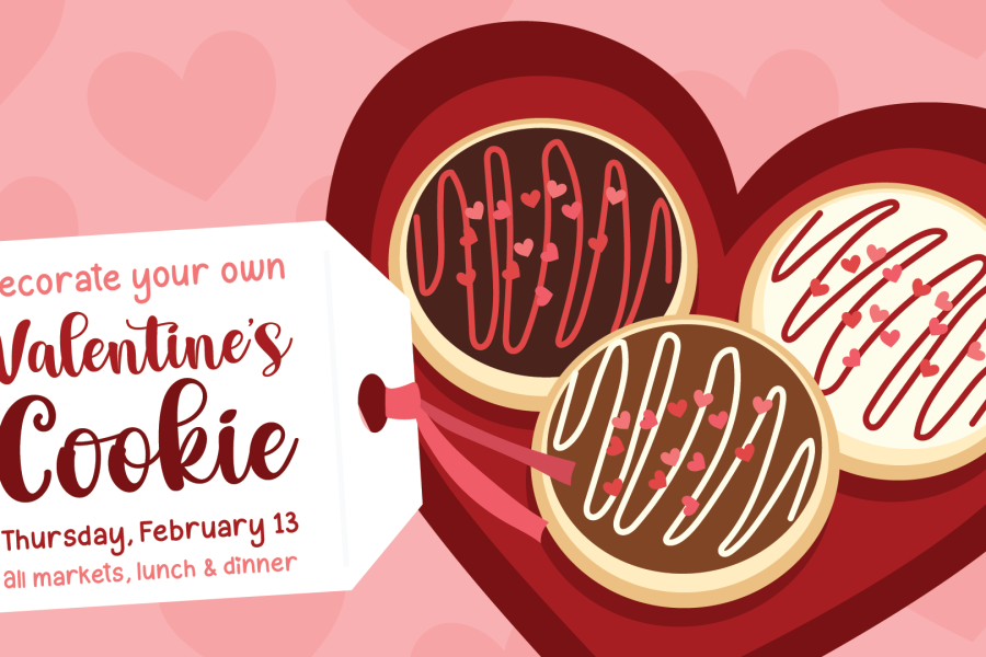 Decorate your own Valentine's Cookie at all markets