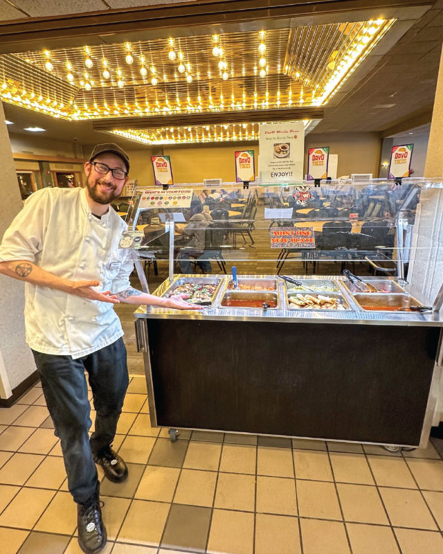 Dave with his employee showcase dinner