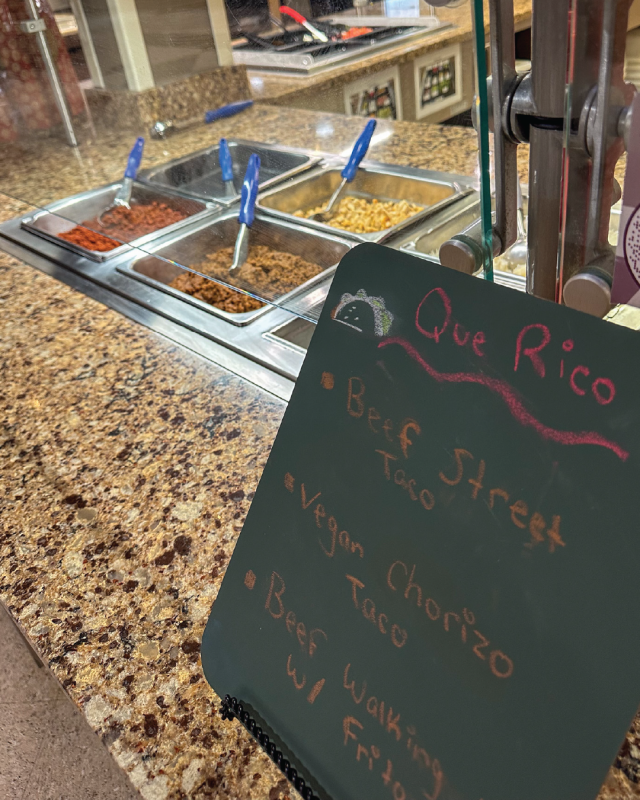 Rheta's Street Food Festival - Que Rico Station Sign