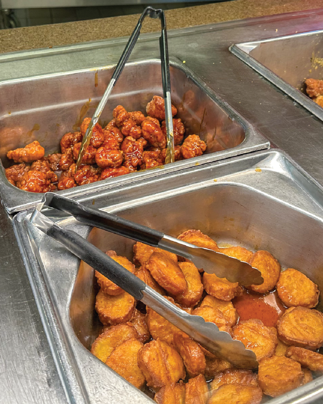 Wings and Rings event food