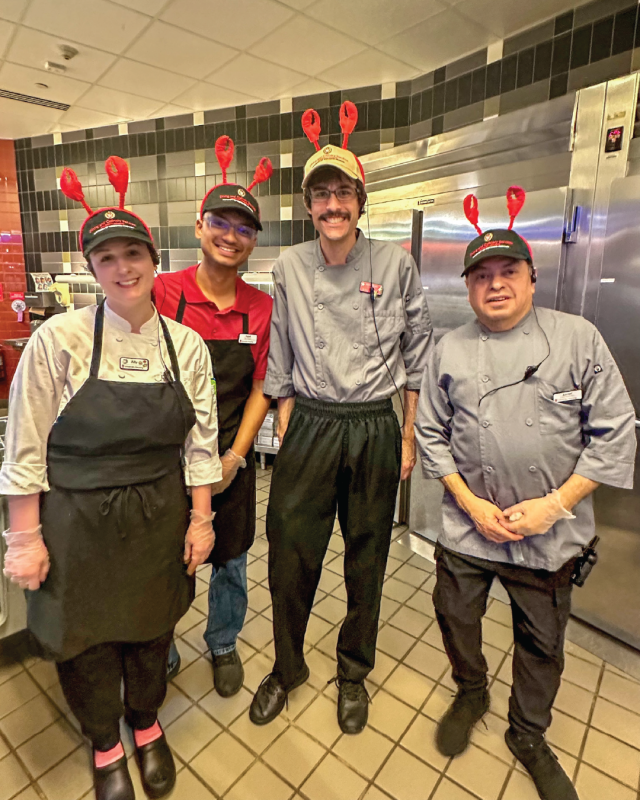 Housing Resident Appreciation Lobster Dinner - Staff posing