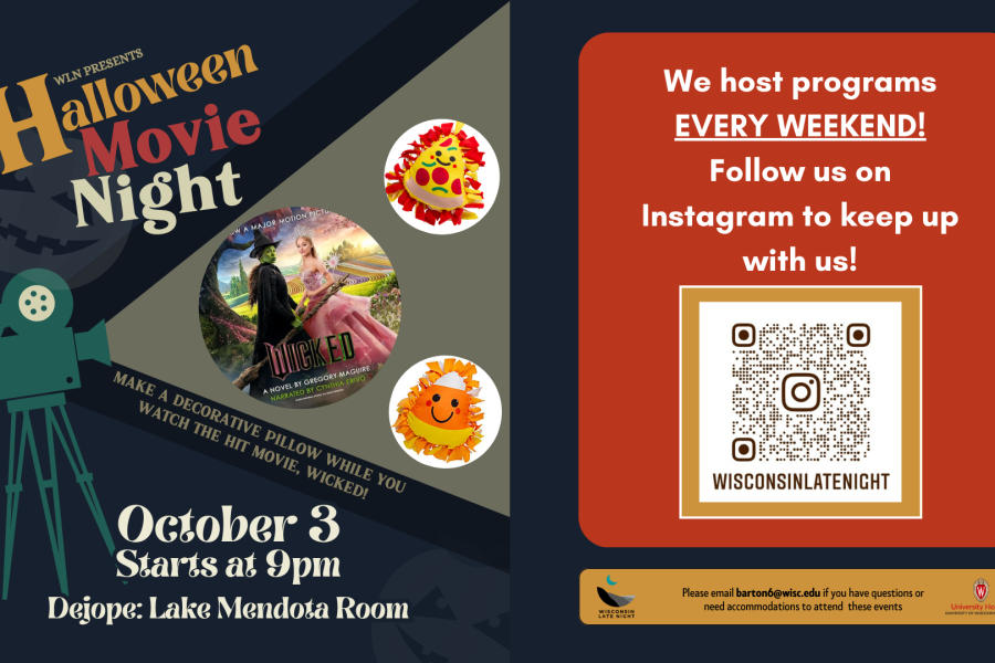 Wisconsin Late Night Halloween Movie Night promotional image