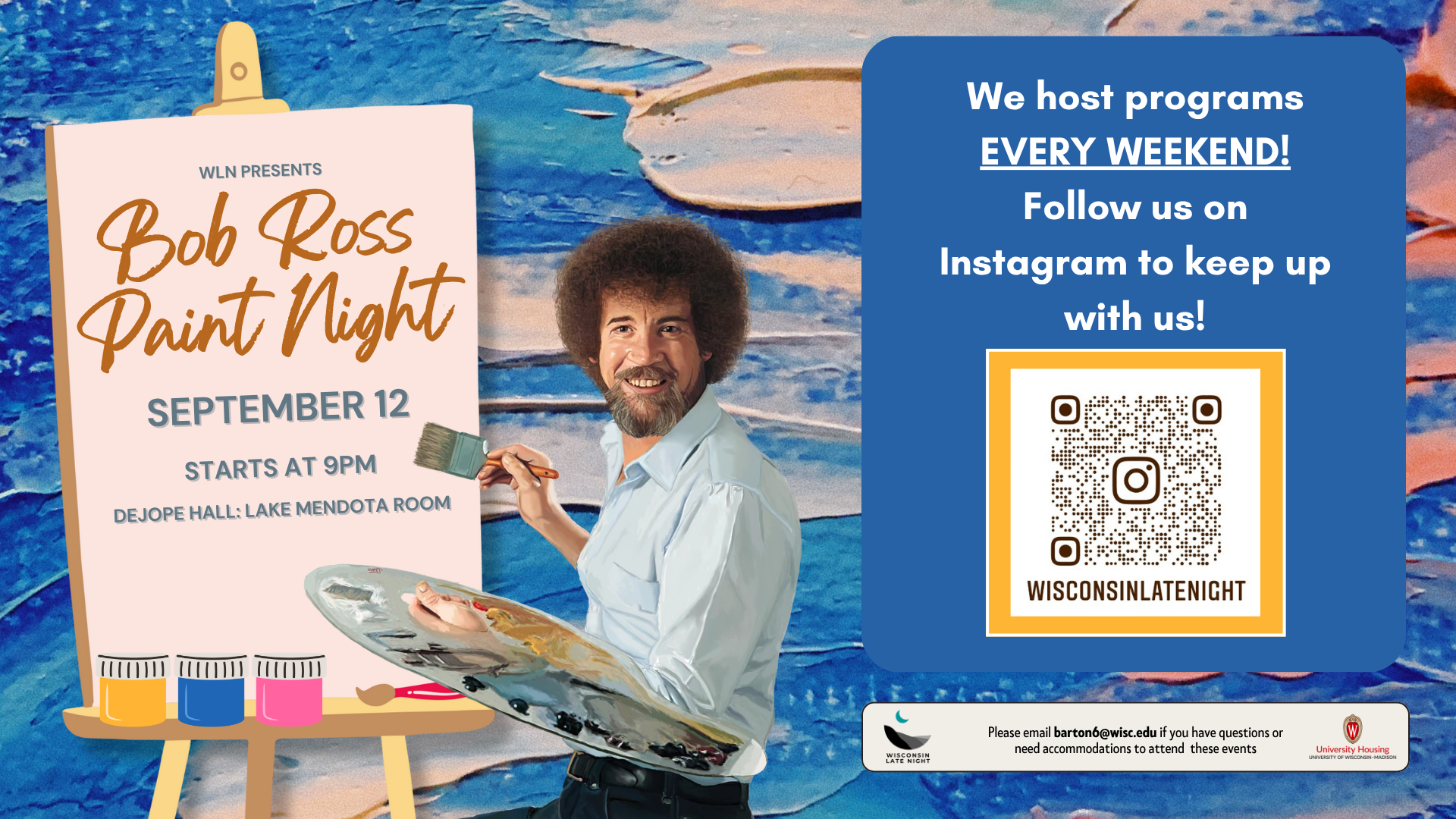 Bob Ross Paint Night promotional image