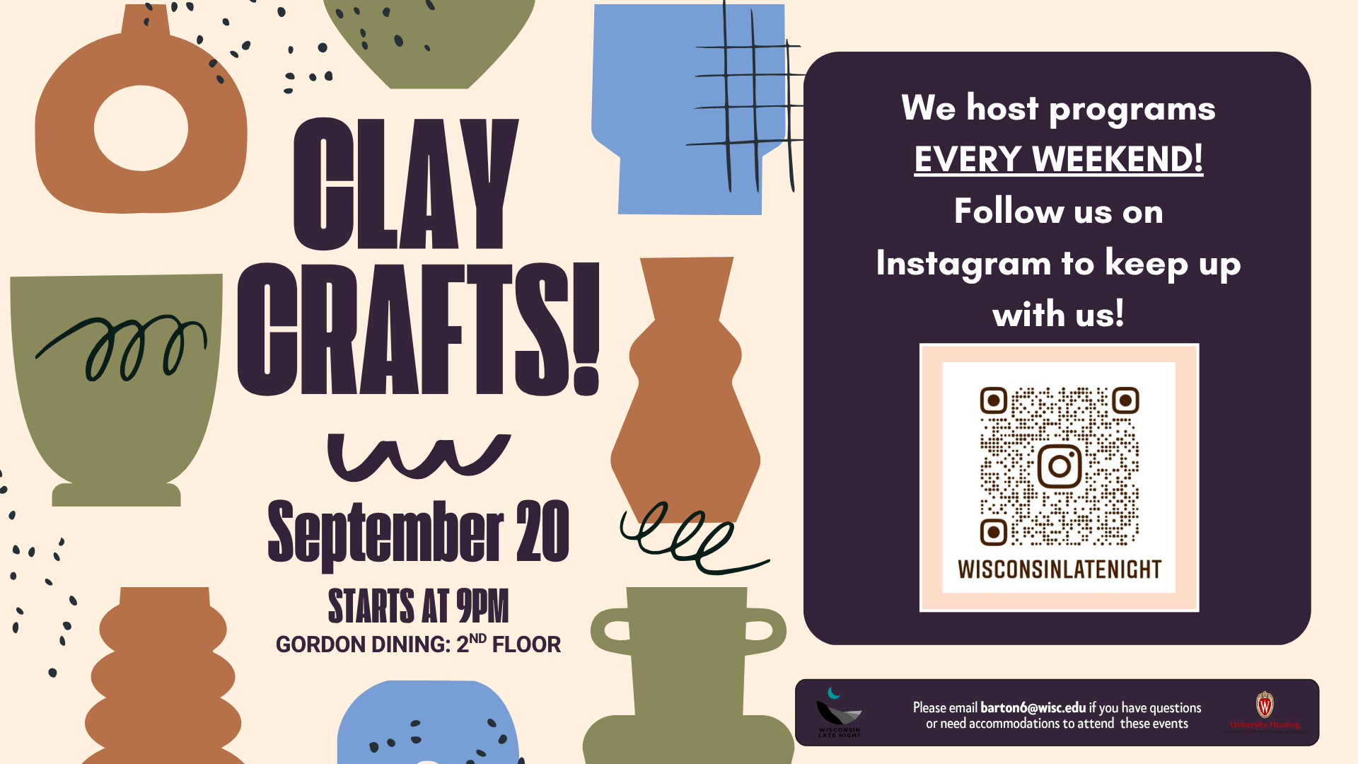 Wisconsin Late Night Clay Crafts promotional image