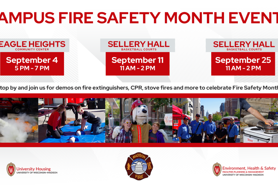Campus Fire Safety Month events promotional image