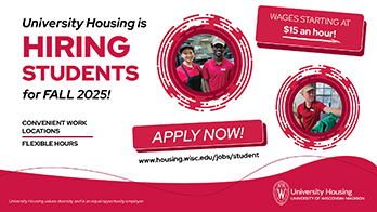 University Housing is hiring students for Fall 2025!