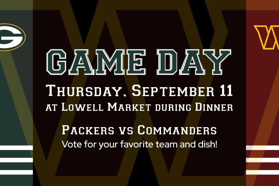 Game Day at Lowell Market Packers vs Commanders