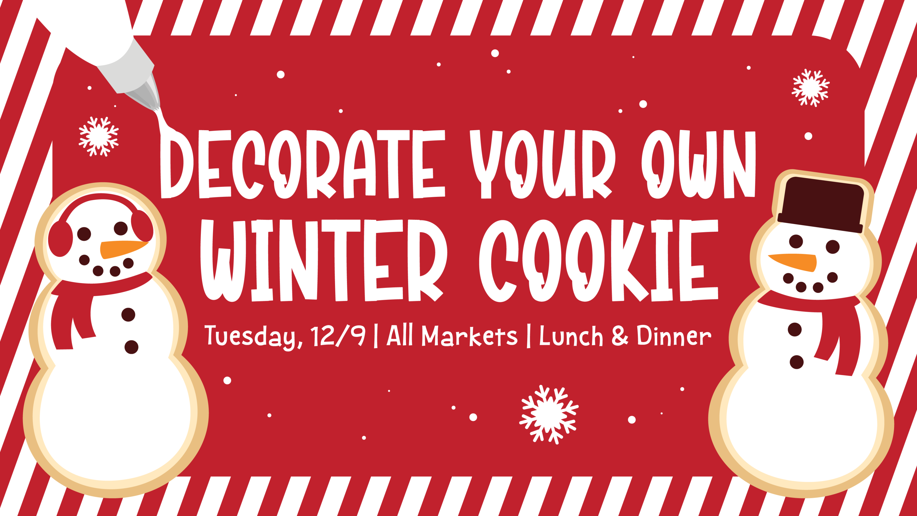 Decorate your own Winter Cookie event design