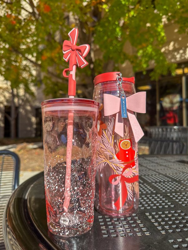 Starbucks Holiday Merchandise Pink see through Cups