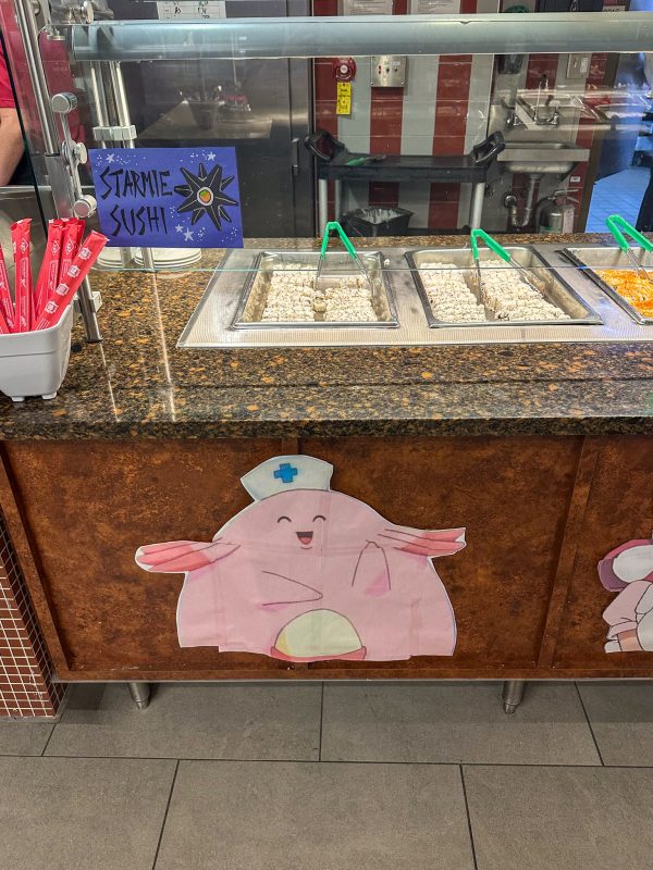 Pokemón dinner at decor and food - Starmie Sushi