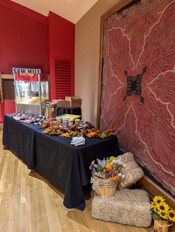 Popcorn station at The Western Hoedown special event at Carson's Market