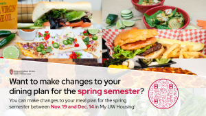 Dining meal plan change period for the spring semester design
