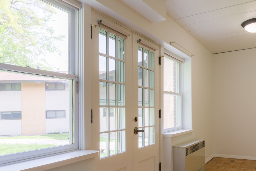 Window shades in Eagle Heights.