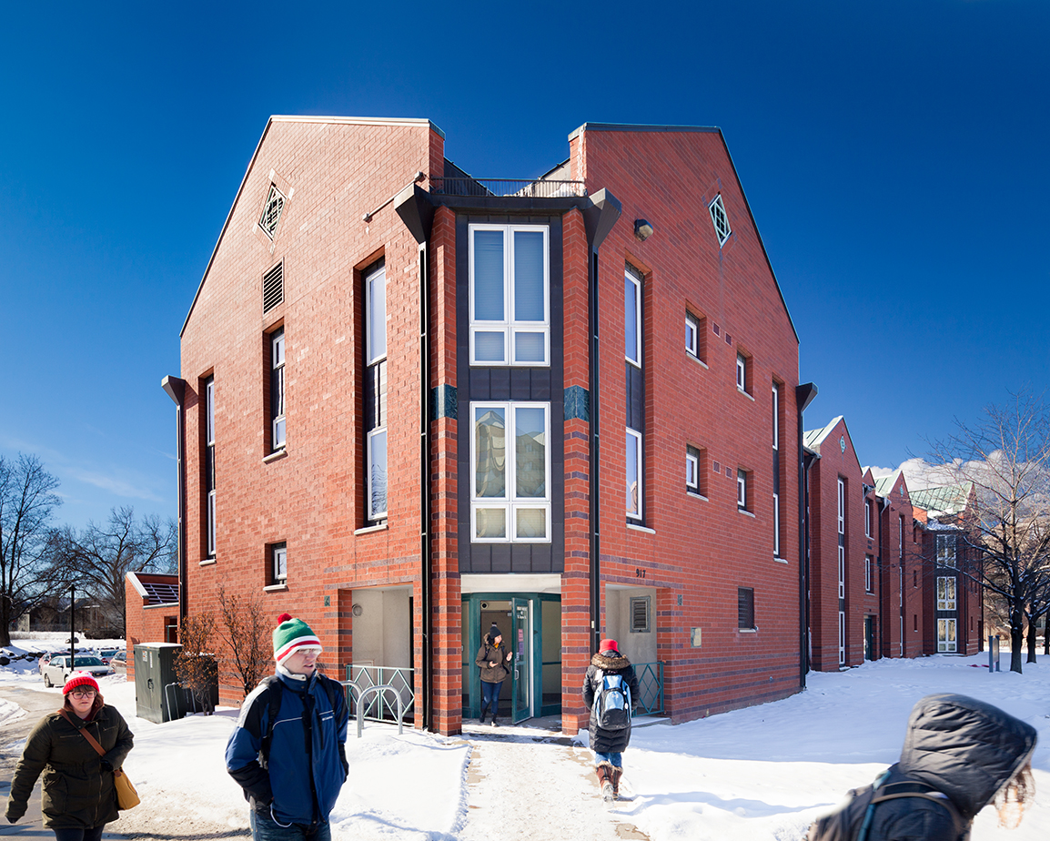 exterior of Merit Hall