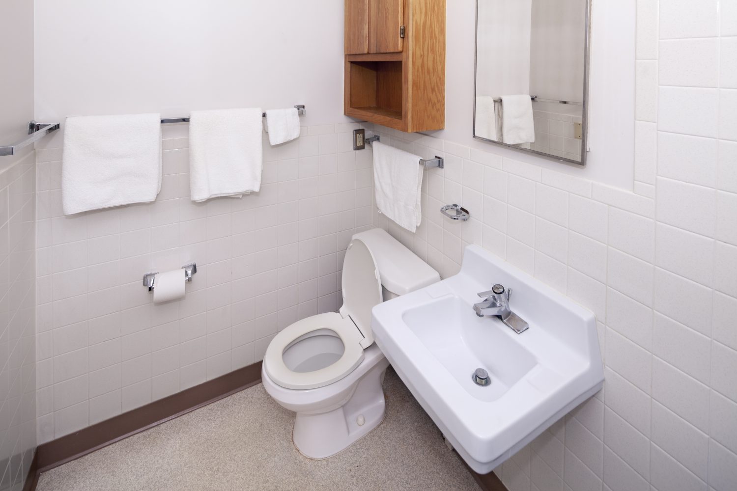 Bathroom of an apartment in an apartment in Eagle Heights.