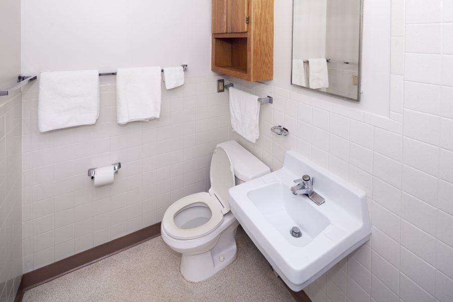Bathroom of an apartment in an apartment in Eagle Heights.