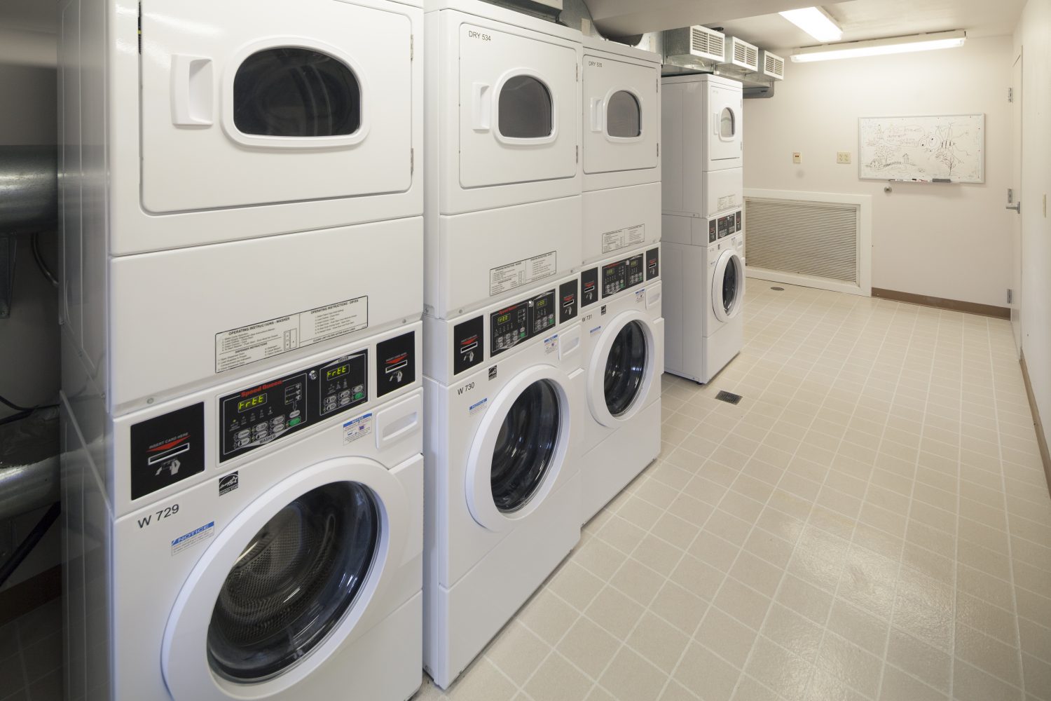 Laundry room in Harvey Street.