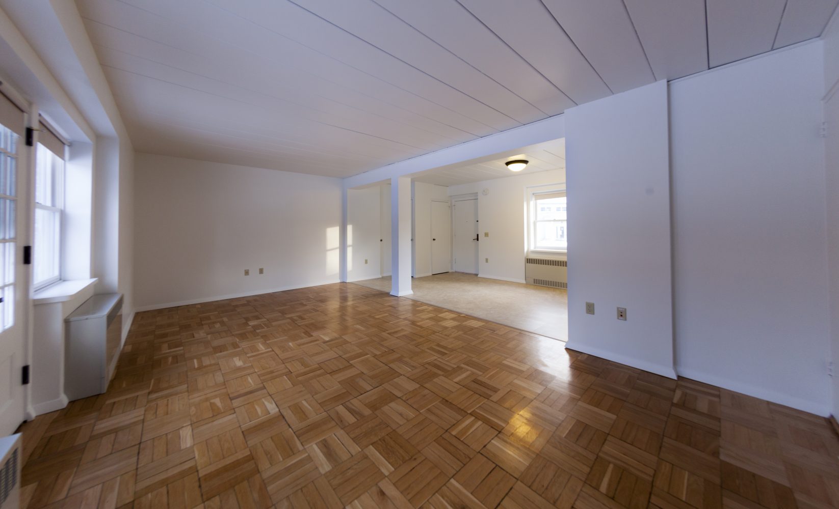 The dining room in a 3 Bedroom University Houses apartment.