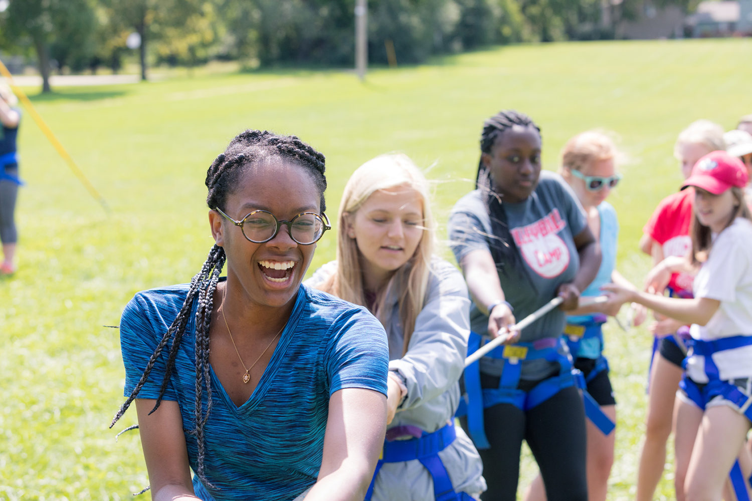 WISE residents enjoy participating in a ropes course