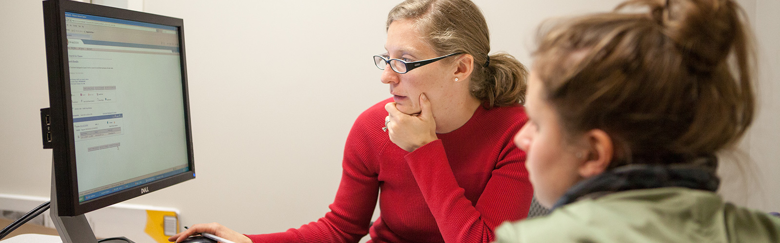 A student and advisor in the Witte CCAS