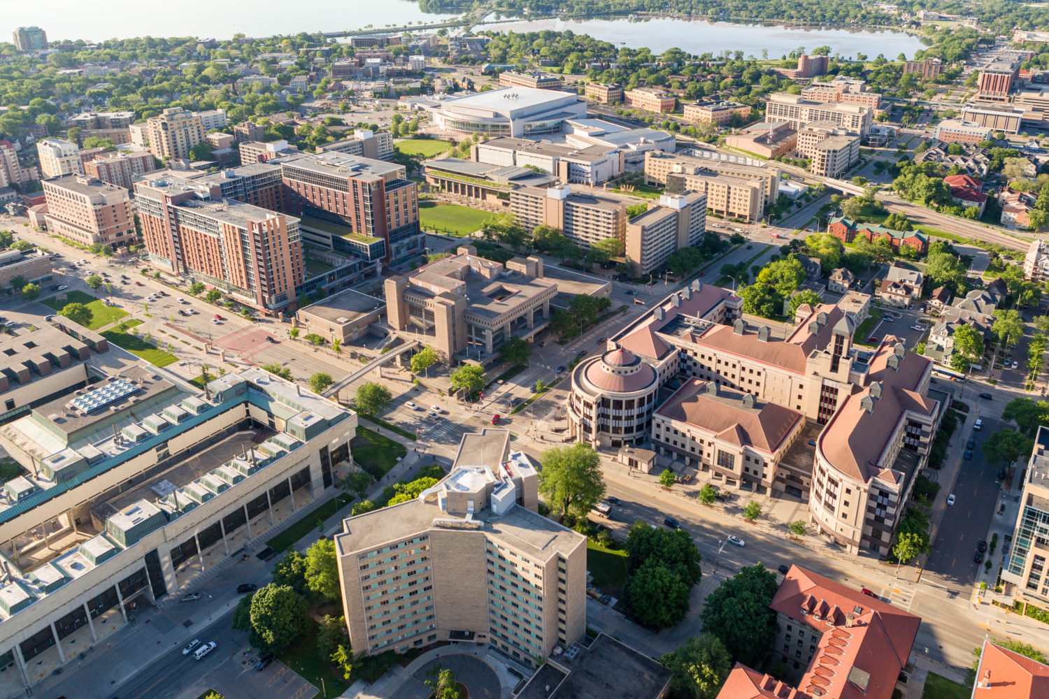 An aerial view of the Southeast Neighborhood