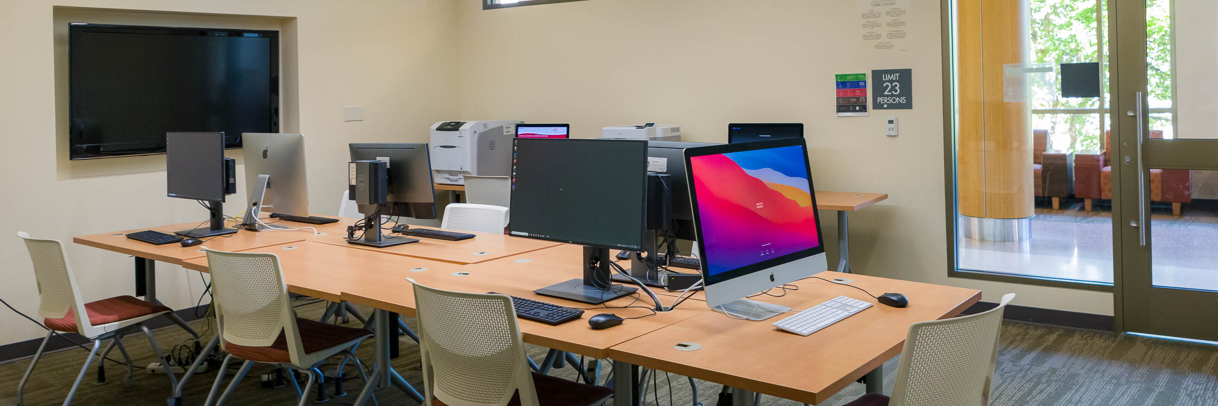Media Center in Dejope Residence Hall