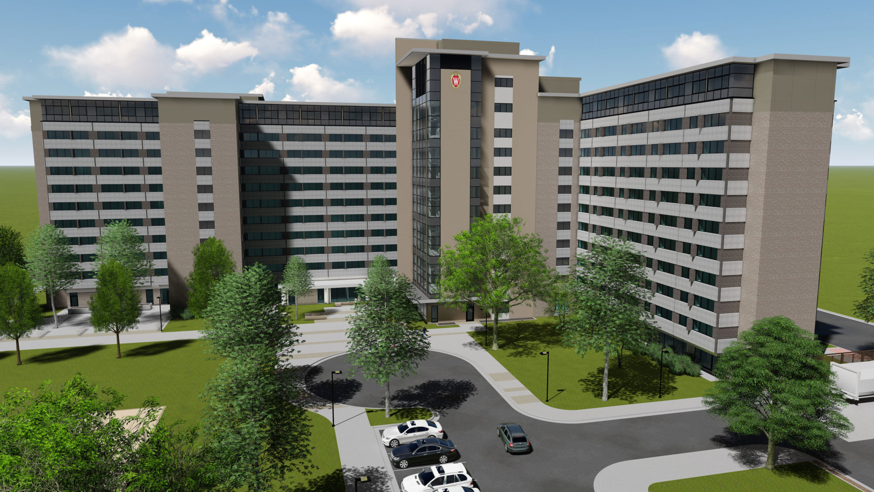 Rendering of Witte's east exterior