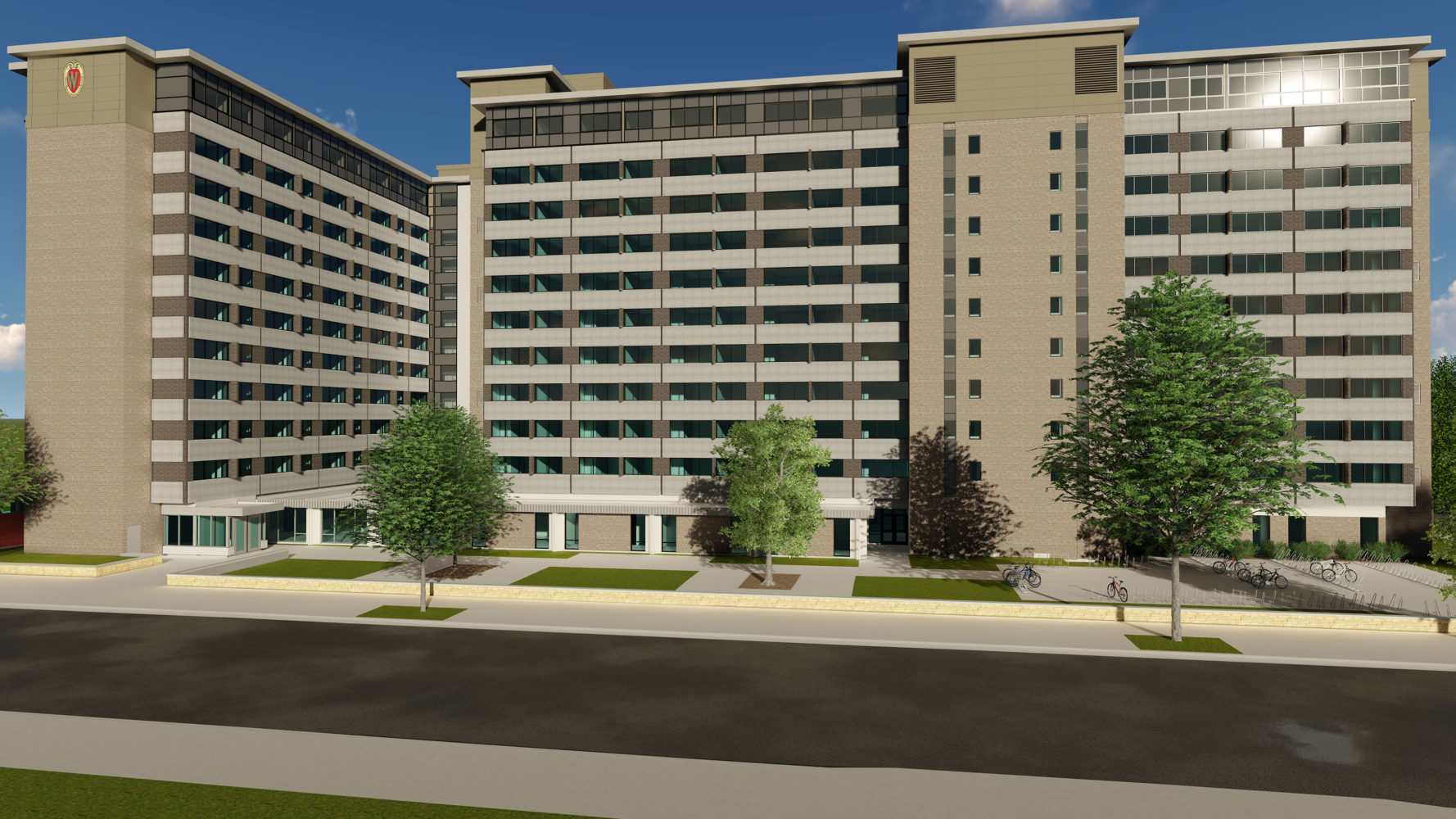 Rendering of Witte's west exterior