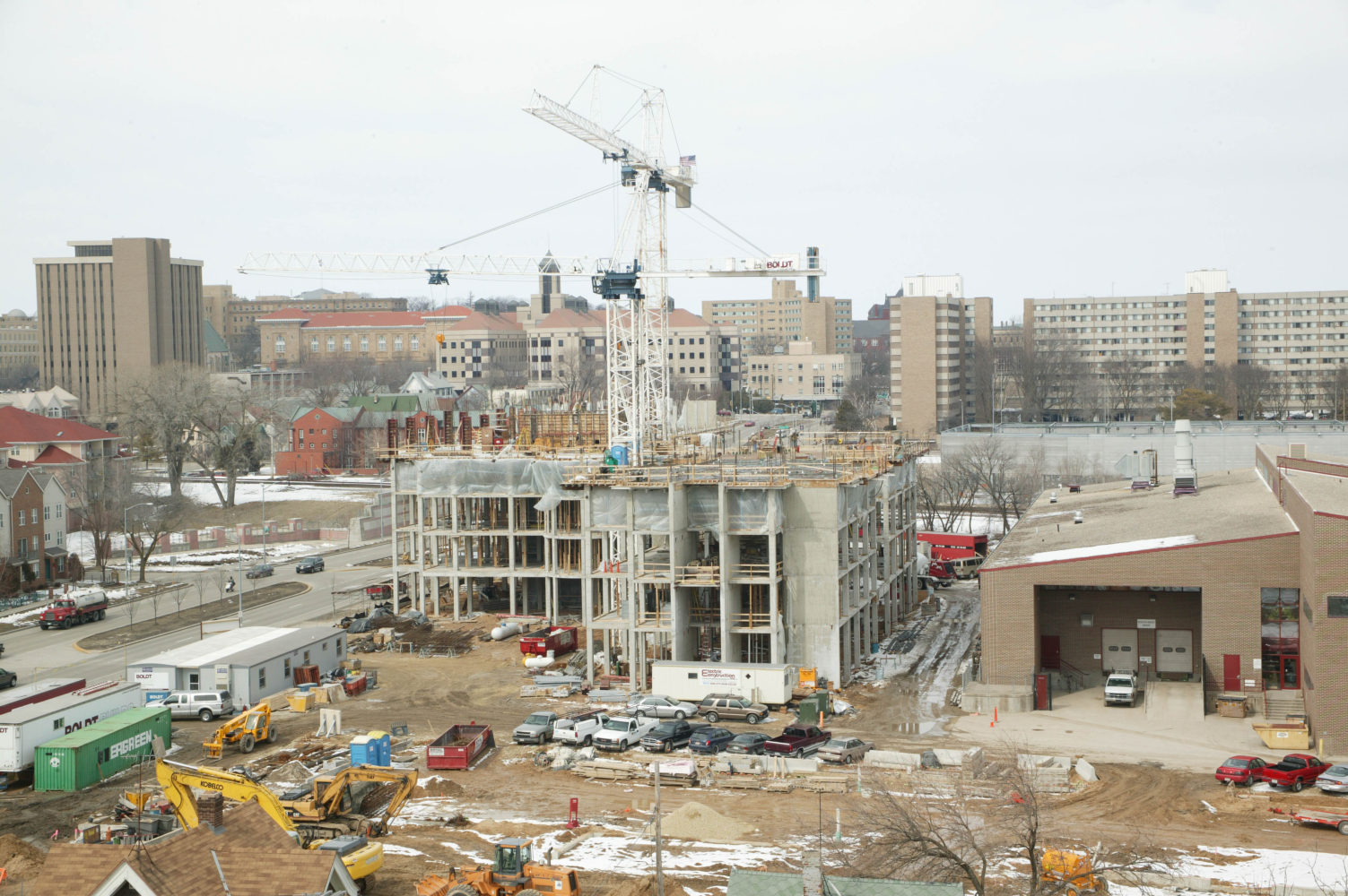 Smith Residence Hall construction in 2005