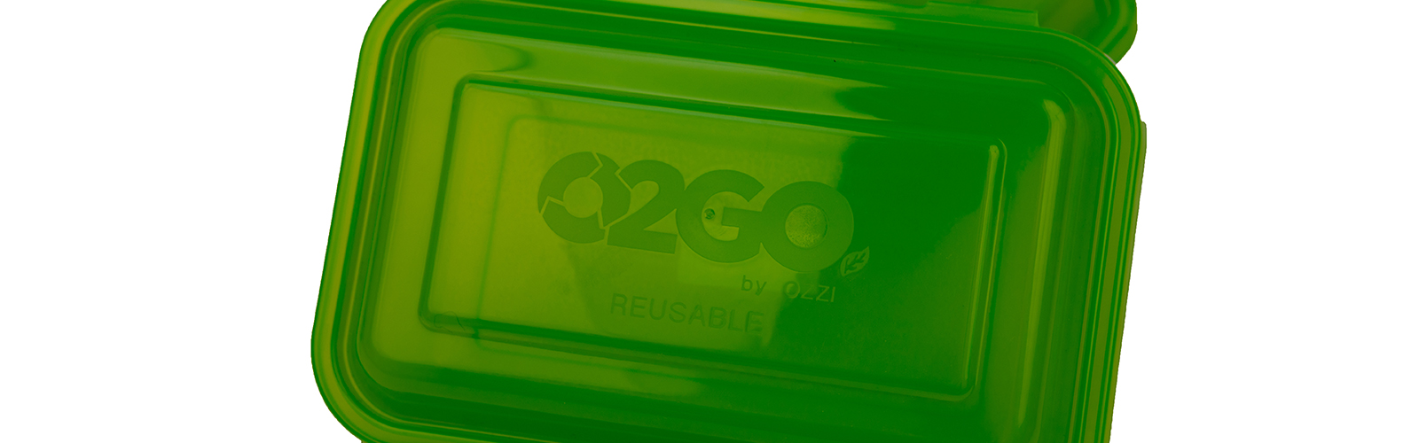 Photo of a reusable to-go food container from the Ticket to Takeout program