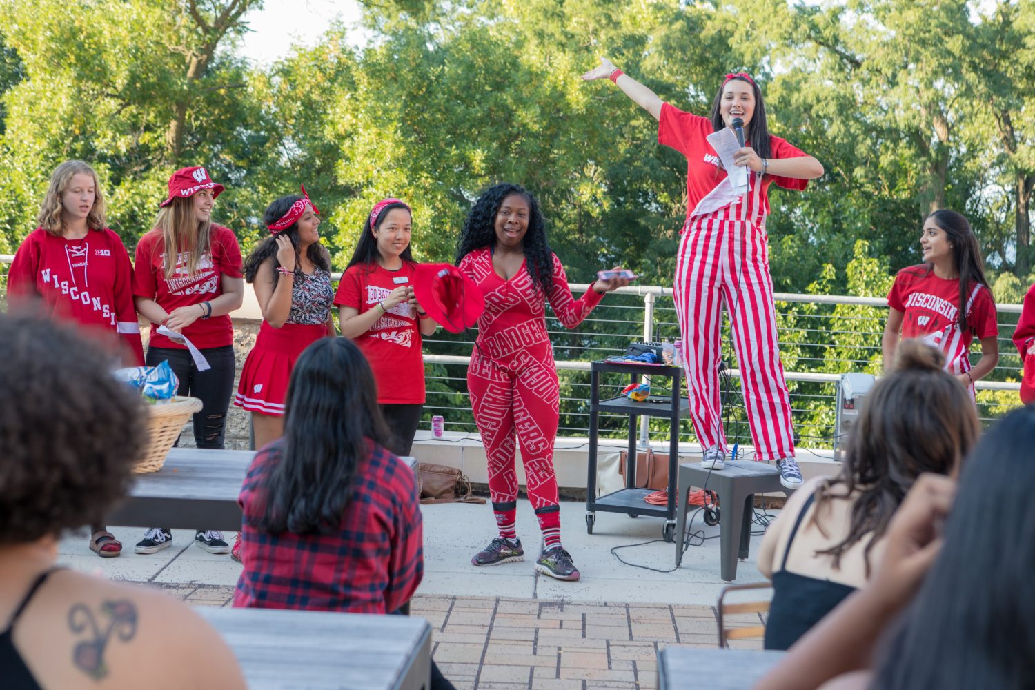 Students presenting at WISE Convocation