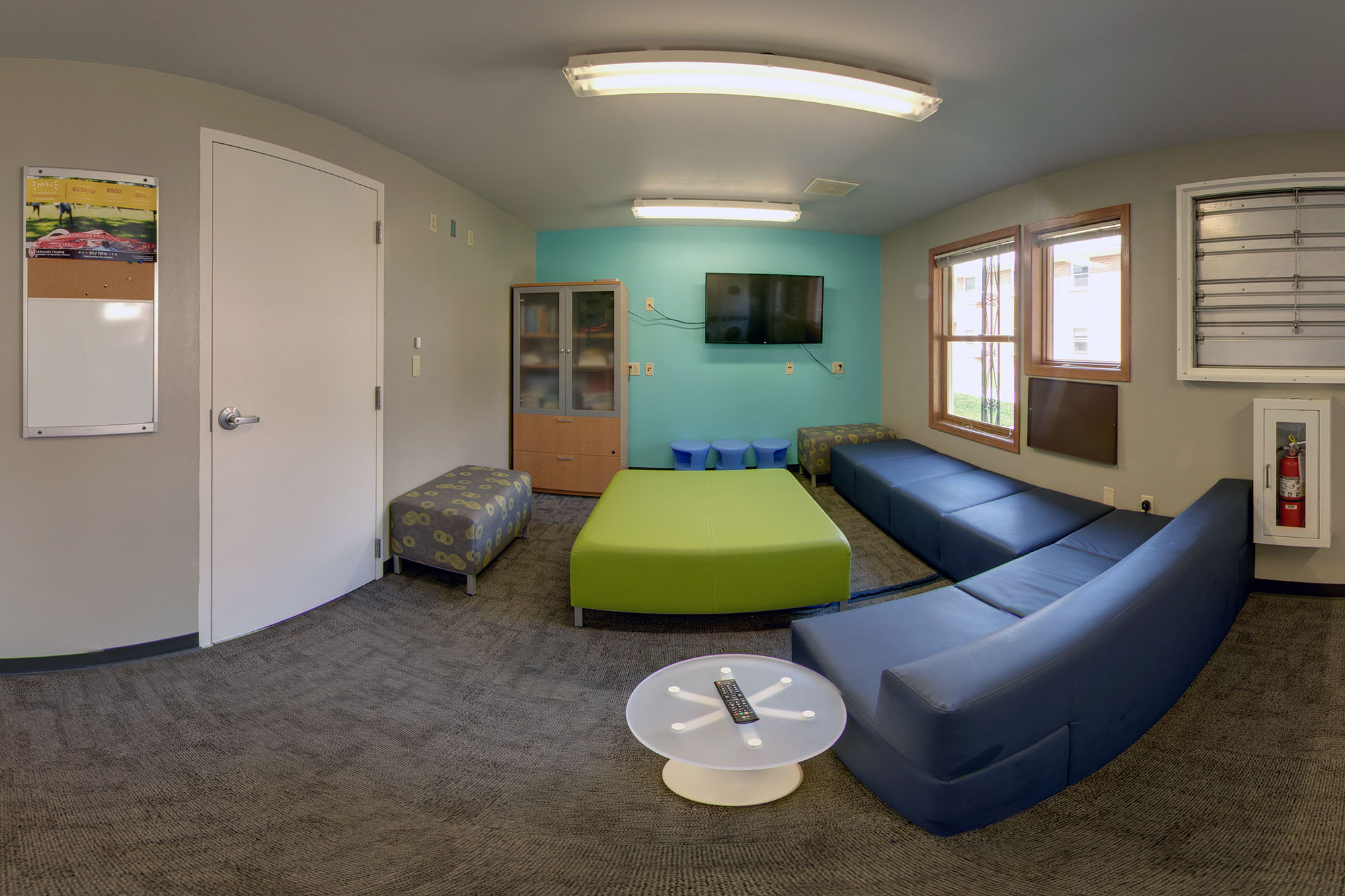 The laundry/common area in Harvey Street in 2018