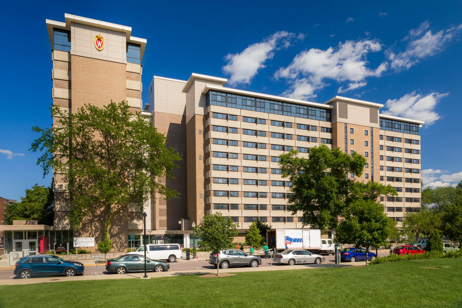Exterior photo of Witte Residence Hall