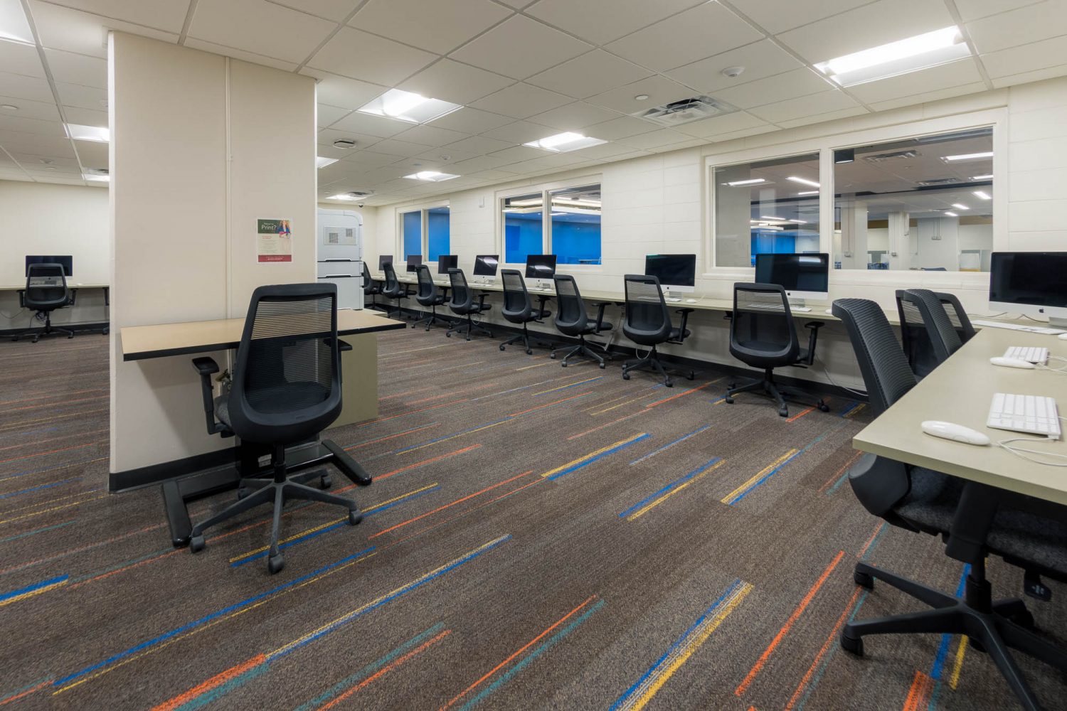 Interior of the Technology Learning Center (TLC)