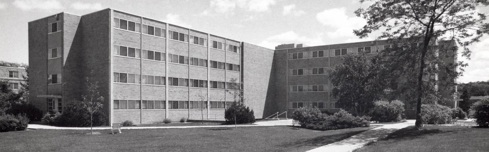 Bradley Hall exterior in 1975