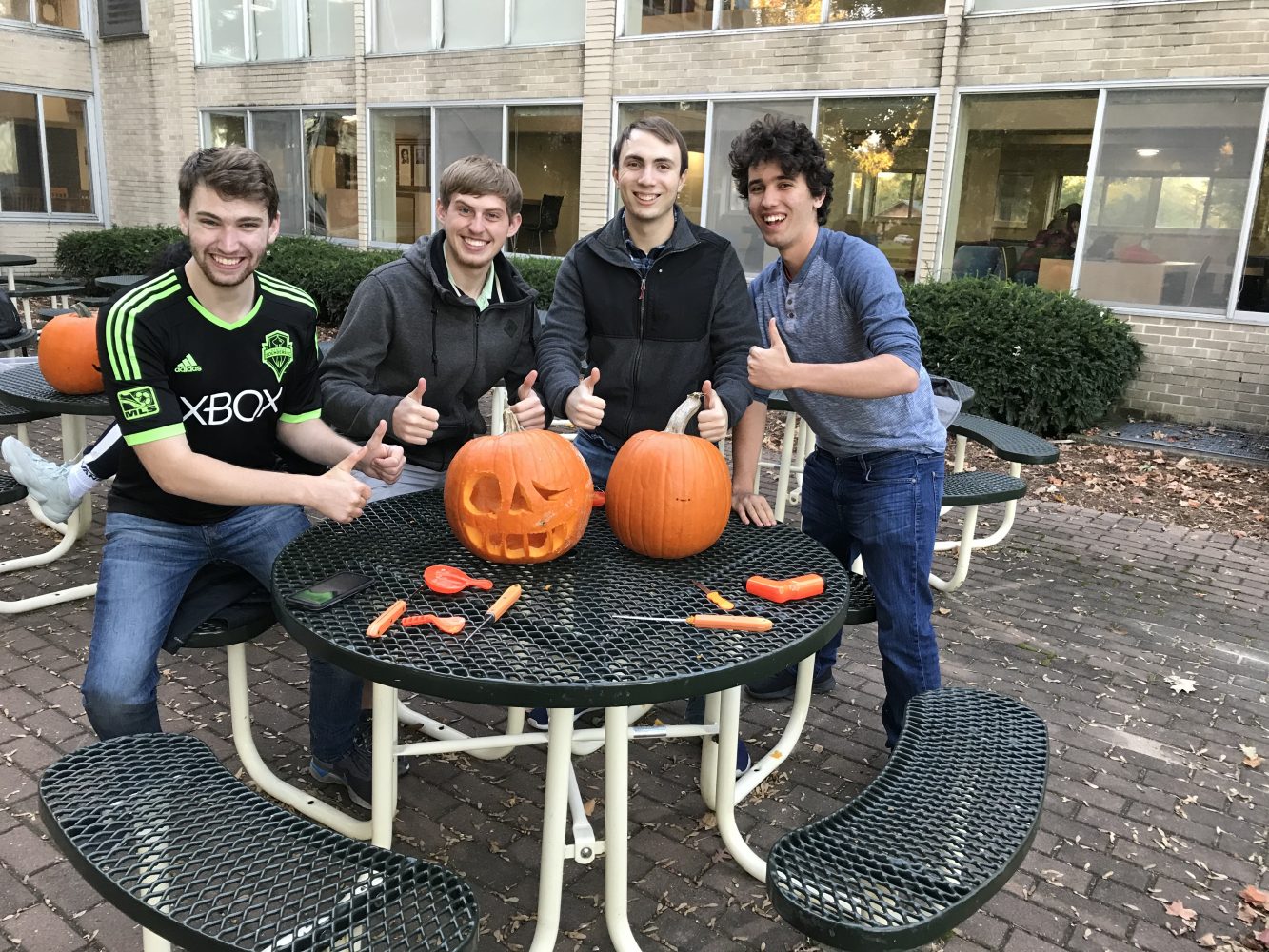 Pumpkin carving at the Susan Brantly Roundtable