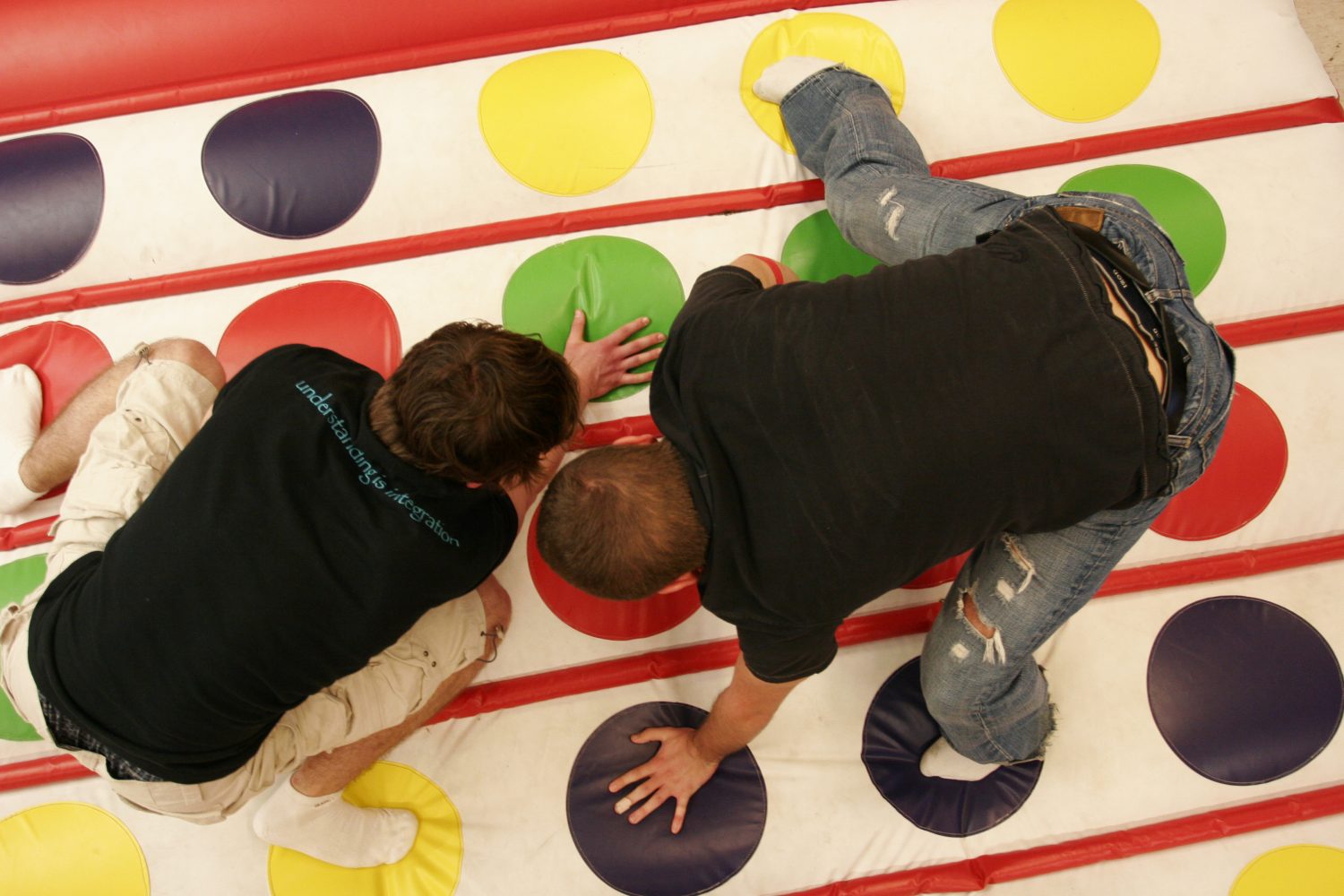 BLC residents playing a game at the end of the semester
