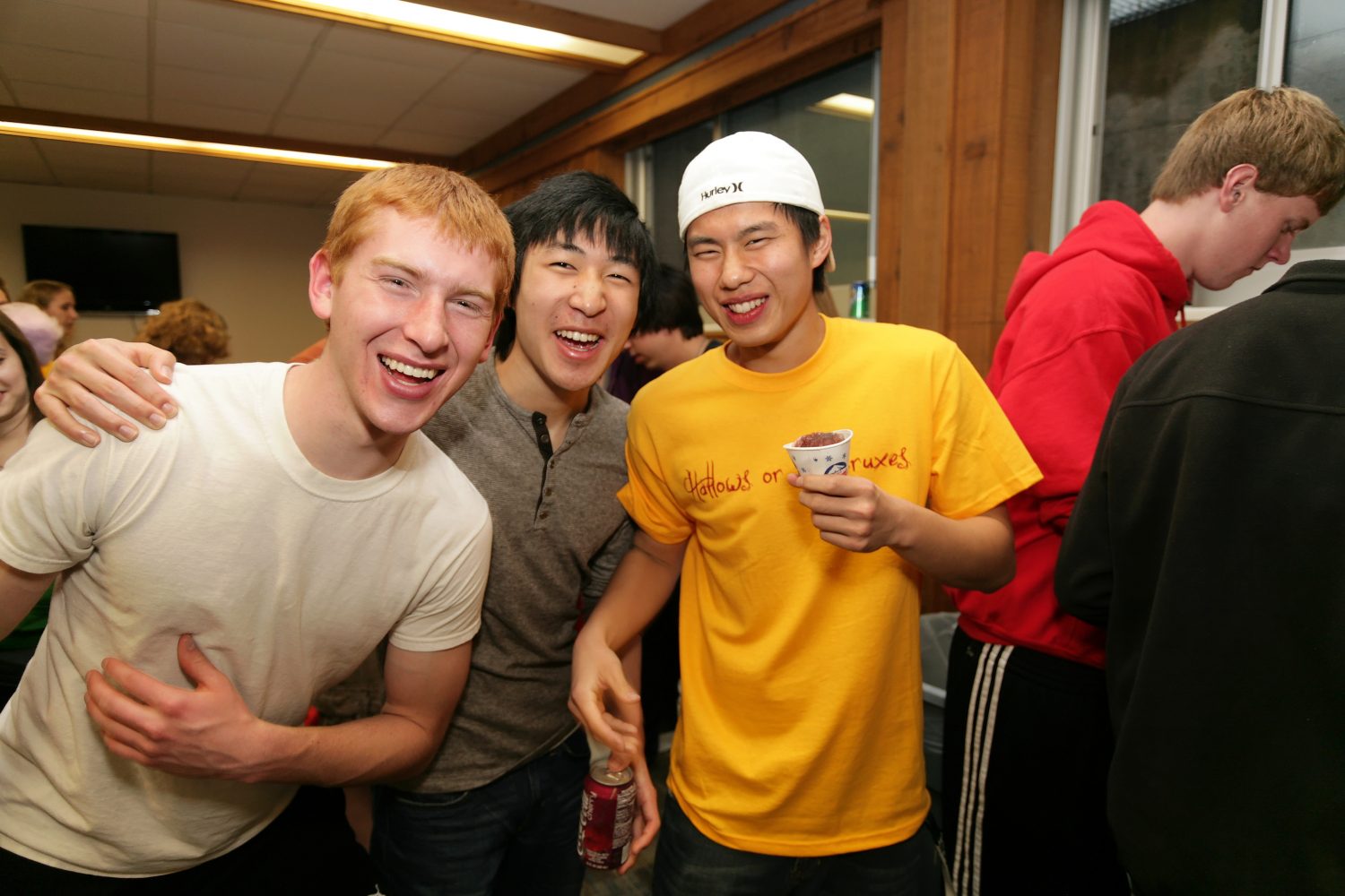 BLC residents with sno-cones at the end of the school year