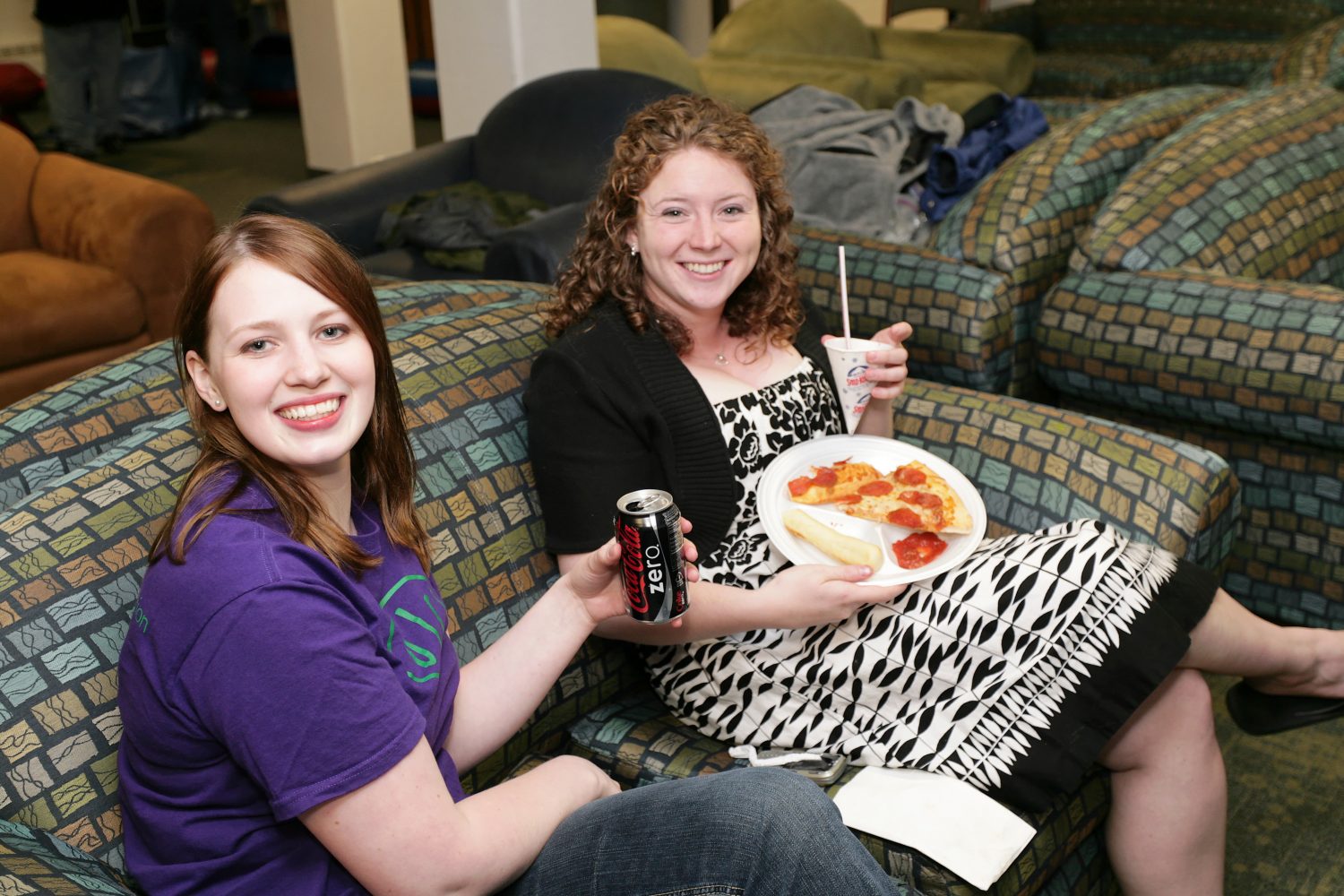 BLC residents enjoying snacks at the end of the school year