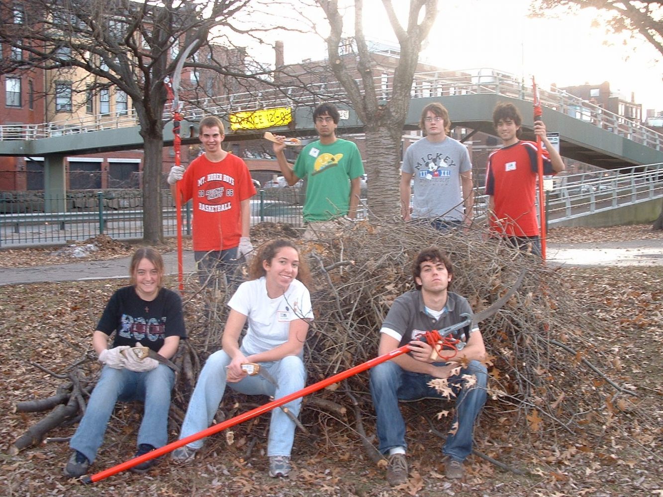 BLC residents help prune trees