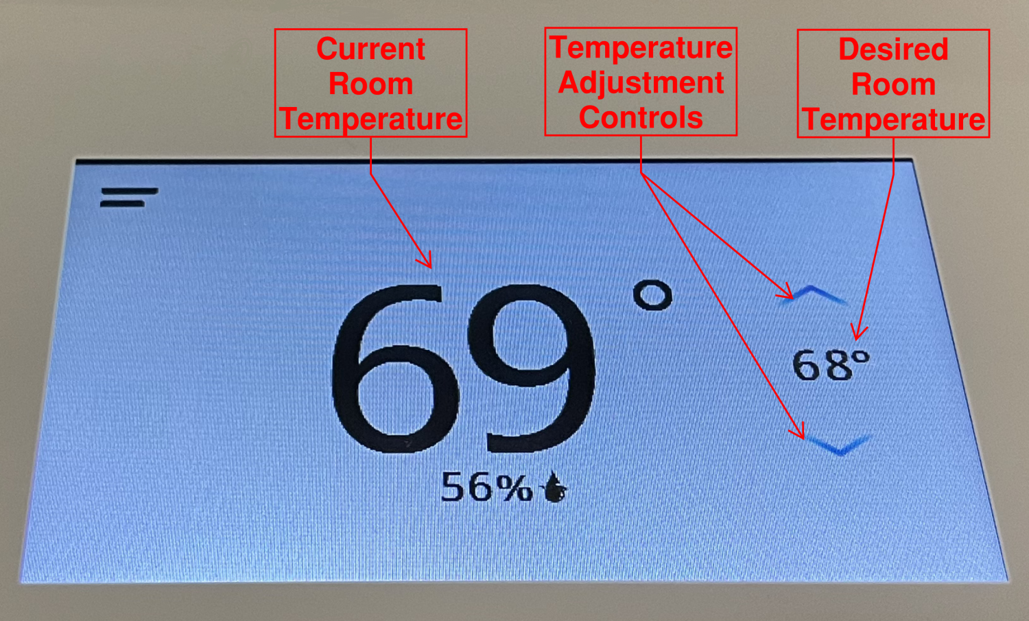 Diagram of thermostat in Leopold