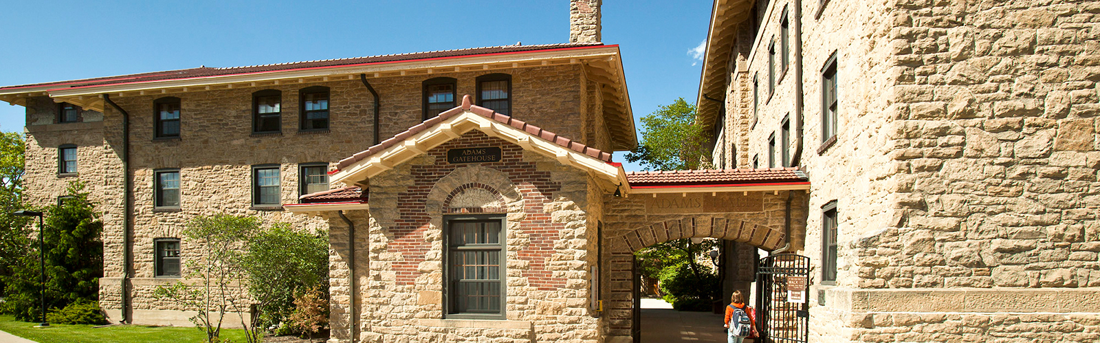 Exterior view of Adams Hall