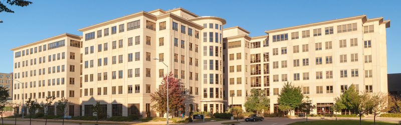 Smith Hall exterior in fall
