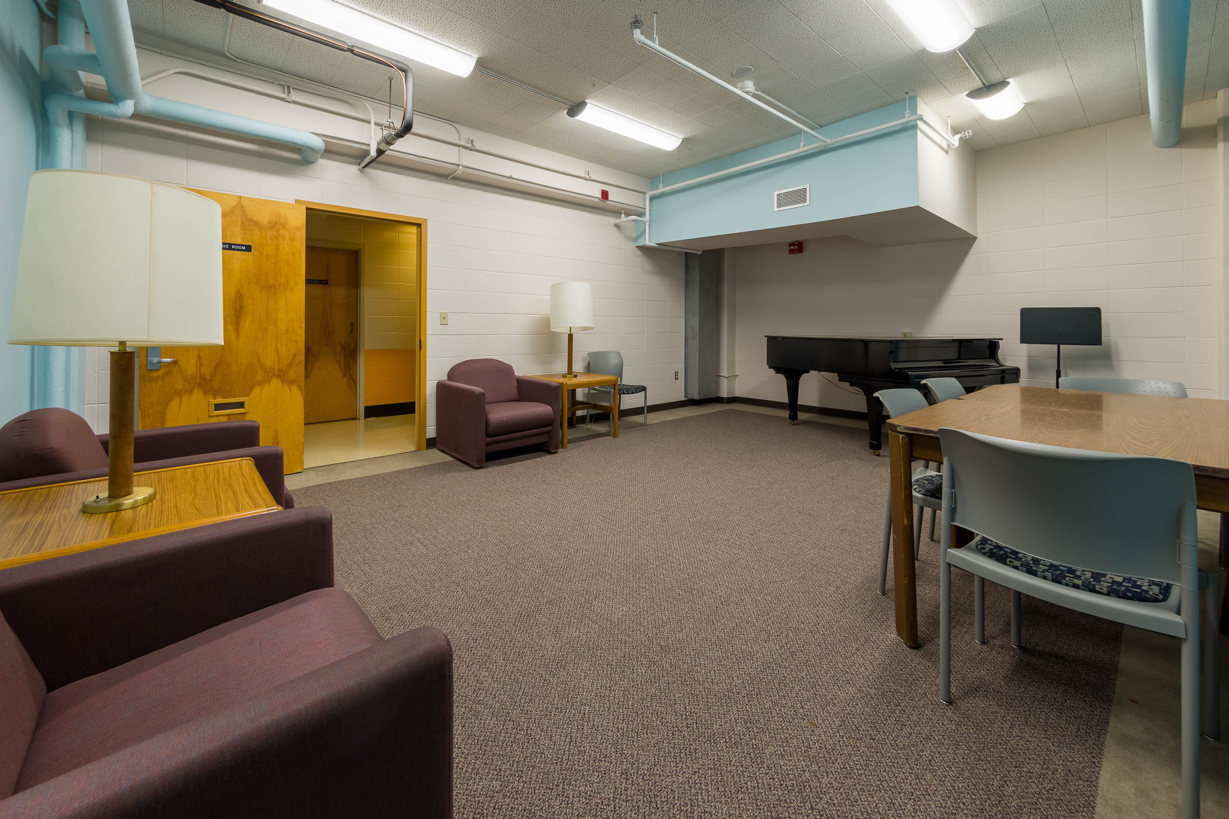 Sullivan music practice room