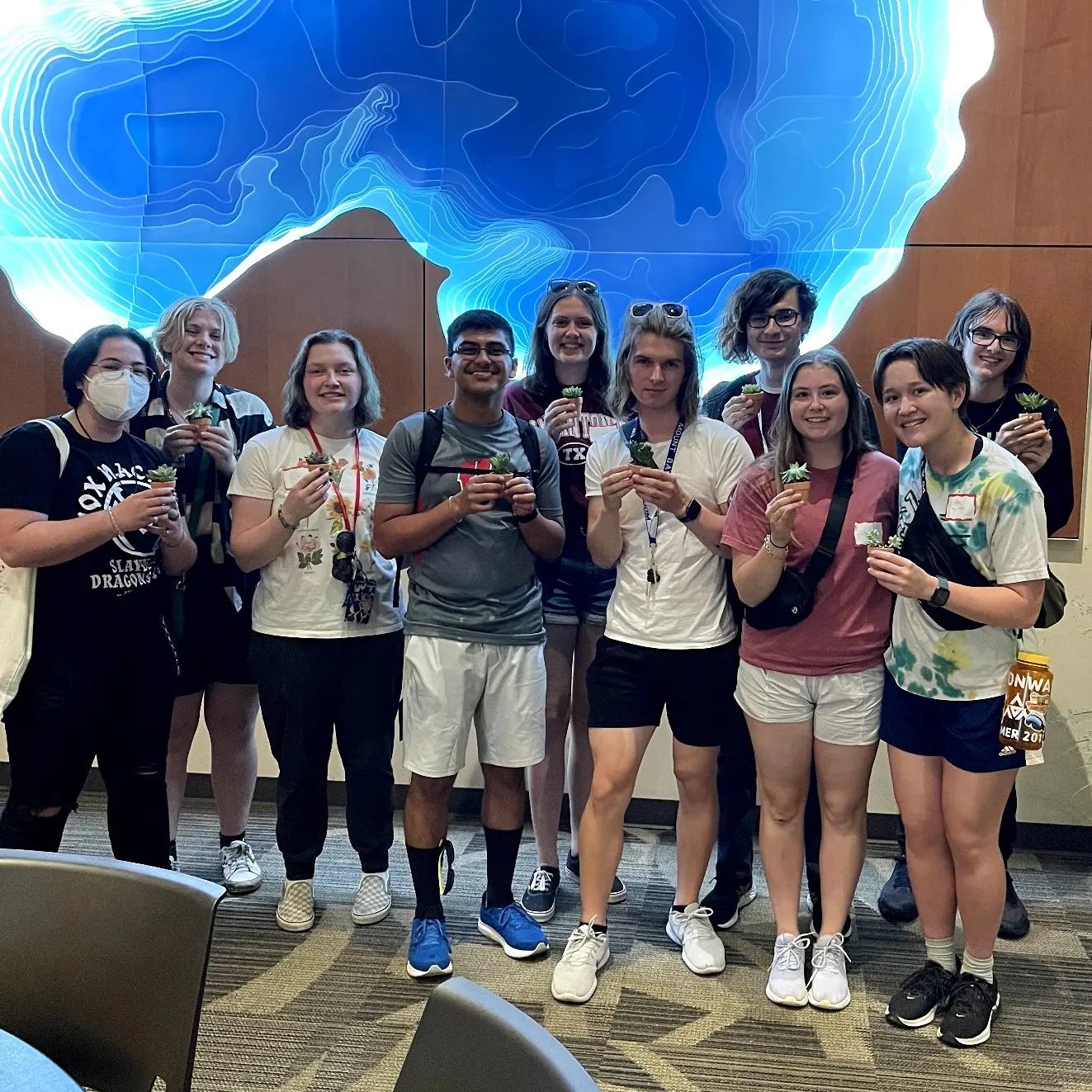 Students attending a Wisconsin Late Night Event